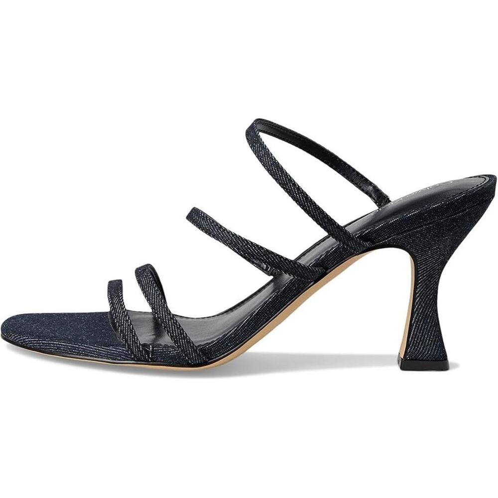 Calvin Klein Womens Jayla Strappy Tapered Heel Sandal Blue Denim Sz 6 $99 MSRP - Picture 4 of 8